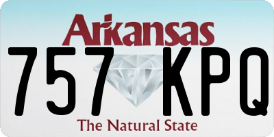 AR license plate 757KPQ