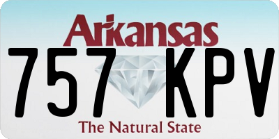 AR license plate 757KPV