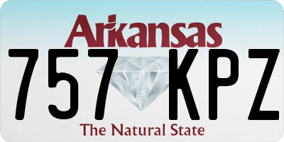 AR license plate 757KPZ