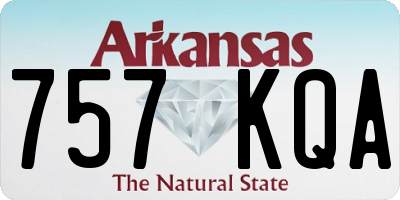 AR license plate 757KQA