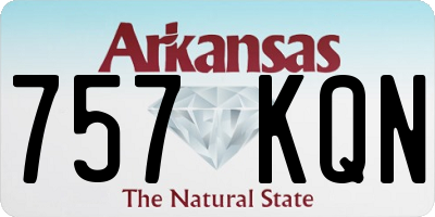 AR license plate 757KQN