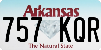 AR license plate 757KQR