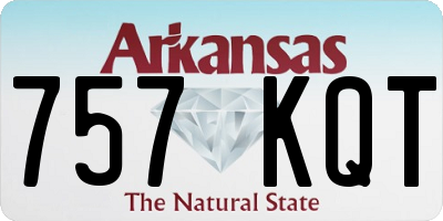 AR license plate 757KQT
