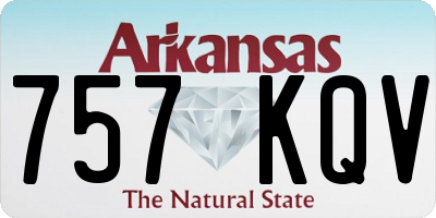 AR license plate 757KQV