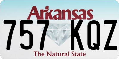 AR license plate 757KQZ