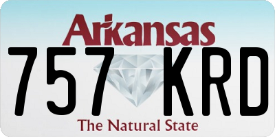 AR license plate 757KRD
