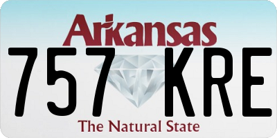 AR license plate 757KRE