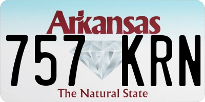 AR license plate 757KRN