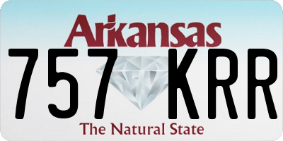 AR license plate 757KRR