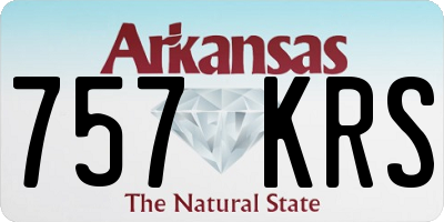 AR license plate 757KRS