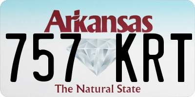 AR license plate 757KRT