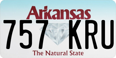 AR license plate 757KRU