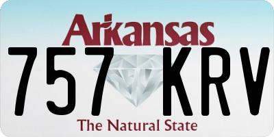 AR license plate 757KRV
