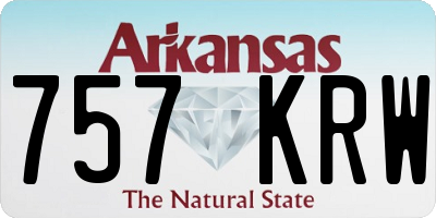 AR license plate 757KRW