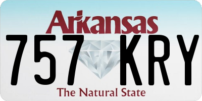 AR license plate 757KRY