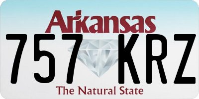 AR license plate 757KRZ