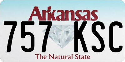 AR license plate 757KSC