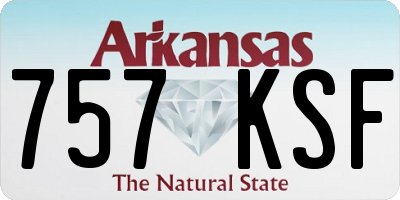 AR license plate 757KSF