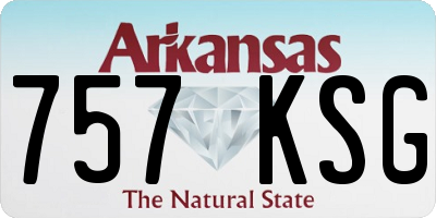 AR license plate 757KSG