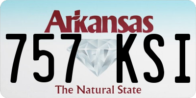 AR license plate 757KSI
