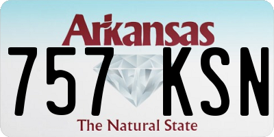 AR license plate 757KSN
