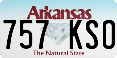 AR license plate 757KSO