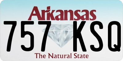 AR license plate 757KSQ