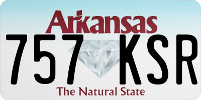 AR license plate 757KSR
