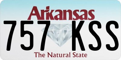 AR license plate 757KSS