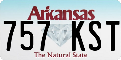 AR license plate 757KST