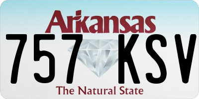 AR license plate 757KSV