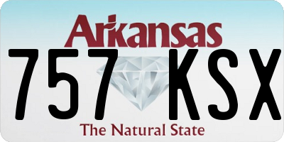 AR license plate 757KSX
