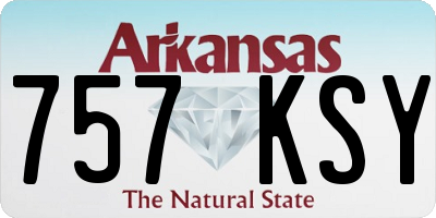 AR license plate 757KSY