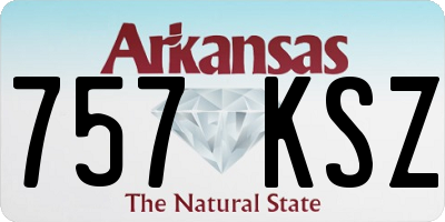 AR license plate 757KSZ