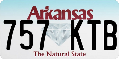 AR license plate 757KTB