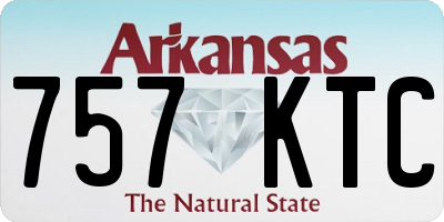 AR license plate 757KTC