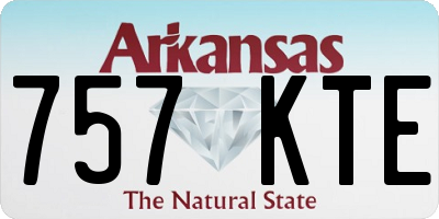 AR license plate 757KTE