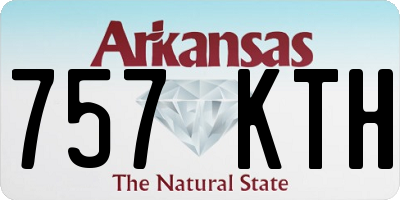 AR license plate 757KTH