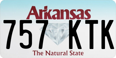 AR license plate 757KTK