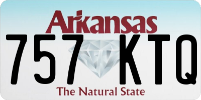 AR license plate 757KTQ