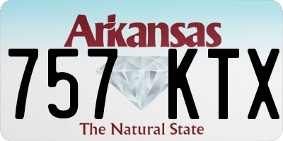 AR license plate 757KTX