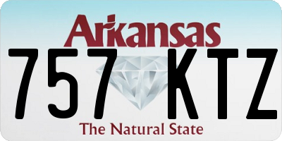AR license plate 757KTZ