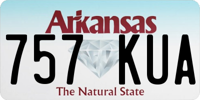 AR license plate 757KUA