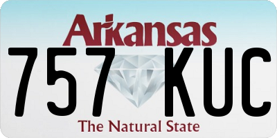 AR license plate 757KUC