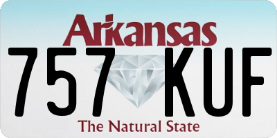 AR license plate 757KUF