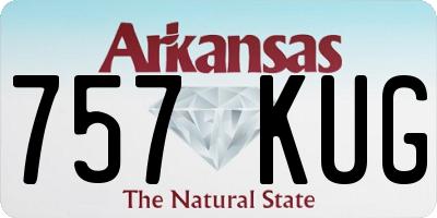 AR license plate 757KUG