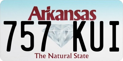 AR license plate 757KUI