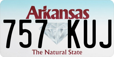 AR license plate 757KUJ