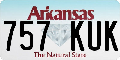 AR license plate 757KUK