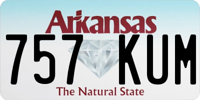 AR license plate 757KUM